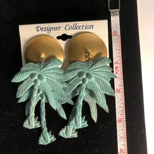 Palm Tree Pieced Earrings
